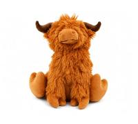 Fabric Doorstop - Highland Cow Door Stop, Cattle Door Holder, Weighted Animal Design, Brown Rustic Decorative Door Stopper for Living Room, Office or Children’s Room, Sturdy & Stable