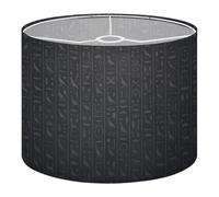 Fabric Drum Lamp Shade an Ancient Egyptian Hieroglyphs Tablet Vintage Funky Medium Linen Decorative Lampshades 13inch Set of 1 for Table Lamps, Floor Lamps,Ceiling Lamp