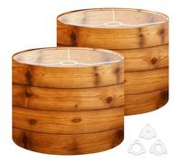 Fabric Drum Lamp Shade Cedar Wood Texture Wooden Planks Wooden Cedar Wood Texture Vintage Funky Medium Linen Decorative Lampshades 13inch Set of 2 for Table Lamps, Floor Lamps,Hanging Lamp