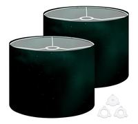 Fabric Drum Lamp Shade Sparkles Night Vintage Funky Medium Linen Decorative Lampshades 13inch Set of 2 for Table Lamps, Floor Lamps,Ceiling Lamp