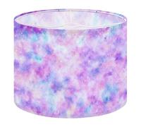Fabric Drum Lamp Shade Star Moon Print Vintage Funky Medium Linen Decorative Lampshades 13inch Set of 1 for Table Lamps, Floor Lamps,Ceiling Lamp
