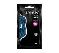 Fabric Dye Clothes Hand Wash Dye 50g Sachet Soft Furnishings and Projects Textile Permanent Color Intense Black, Navy, Grey (Navy Blue, 50 Gram)
