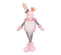 Fabric Easter Hare Doll Long Legs Stuffed Hare Toy Ornament for Tabletop Mantels Bookshelf Festival Decoration Kids Party Decoration