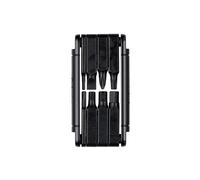 Fabric EightTool - Foldable Multitool for Cycling: 8 in 1 - Hex Keys, Torque, Screwdriver - Compact Bike Repair Tool - Black - FTL-02