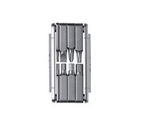 Fabric EightTool - Foldable Multitool for Cycling: 8 in 1 - Hex Keys, Torque, Screwdriver - Compact Bike Repair Tool - Silver - FTL-02