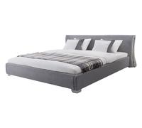 Fabric EU Double Bed Grey PARIS