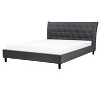 Bed Fabric SAVERNE 160 x 200 cm (EU King Size) Dark Grey