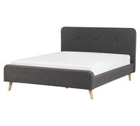 Bed Fabric RENNES II 160 x 200 cm (EU King Size) Dark Grey