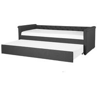 Trundle Bed Fabric LIBOURNE 80 x 200 cm (EU Small Single) Dark Grey