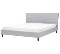 Bed Fabric SAVERNE 180 x 200 cm (EU Super King) Light Grey