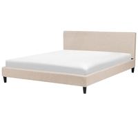 Fabric EU Super King Size Bed Beige FITOU