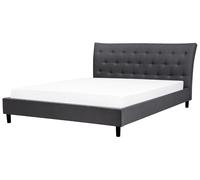 Bed Fabric SAVERNE 180 x 200 cm (EU Super King) Dark Grey