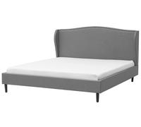 Fabric EU Super King Size Bed Grey COLMAR