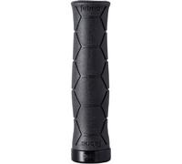 Fabric Semi Ergo Silicone Lock On MTB Handlebar Grips Black
