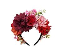 Fabric Floral Headband for Women Adjustable Hair Accessory with Realistic Flowers Ideal for Daily Use Event Weddings Hairband with Realistic Blooms