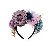 Fabric Floral Headband for Women Adjustable Hair Accessory with Realistic Flowers Ideal for Daily Use Event Weddings Hairband with Realistic Blooms