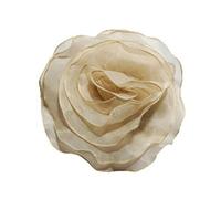 Fabric Flower Lapel Badges Elegant Fabric Flower Lapel Pin Jewelry Rose Corsage for Business Professional Brooch