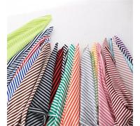 Fabric for Sewing 1PCS Wide 4mm Stripe 95% Cotton+5% Spandex Knitting Elastic Fabric DIY Sewing Clothing Cloth 170cm Tissu Hometextile Cotton Material(Czhz232,200cm x 170cm)