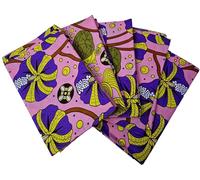 Fabric for Sewing Dresses, African Ankara Wax Print Fabric, Cotton, By the Metre, 3 Yards, Arts and Crafts Projects Material for Bag Making Patchworks, Quilting, Embroidery (Pink)