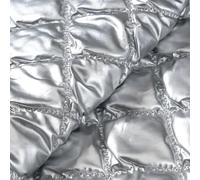 Fabric for Sewing Matte PU Leather Quilting Ultrasonic Embossing Fabric, Quilted Cotton Composite for Clothing Luggage, 137cm Width(09,50cm x 137cm)