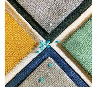 Fabric for Sewing Supplies 1PCS Plain Rattan Pattern Jacquard Chenille Fabric High Quality By The Meter for Bags Upholstery Sofacovers Sewing Soft Cloth Smooth(14 Peacock Green)