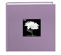 Fabric Frame Cover Photo Album 200 Pockets Hold 4x6 Photos, Misty Lilac
