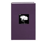 Fabric Frame Cover Photo Album 300 Pockets Hold 4x6 Photos, Wildberry Purple