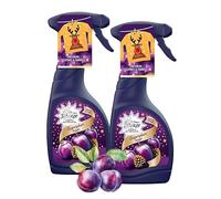 Fabric Freshener Room Spray Bundle - Pack of 2 x 500ml Limited Edition Sugarplum Delight Fabric Spray, Carpet Freshener, Odour Eliminator with Topline Card. Room Freshener for Home Bulk Buy