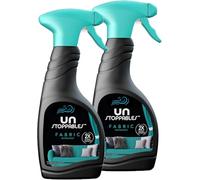 Fabric Freshener Room Spray Bundle - Pack of 2 x 500ml Unstoppable Fresh Scent Water-Based Formula Fabric Spray, Carpet Freshener, Odour Eliminator with Card. Room Freshener for Home Bulk Buy