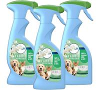 Fabric Freshener Room Spray Bundle - Pack of 3 x 375ml Pet Fresh Scent Water-Based Formula Fabric Spray, Carpet Freshener Odour Eliminator. Room Fresheners for Home Bulk Buy