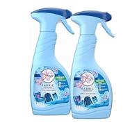 Fabric Freshener Spray Odour Eliminator - Pack of 2 x 500ml Water Based Formula Spring Awakening Fabric Spray, Carpet Freshener with Topline Card. Room Fresheners For Home, Sofas, Carpet