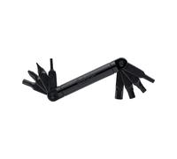 Fabric EightTool - Foldable Multitool for Cycling: 8 in 1 - Hex Keys, Torque, Screwdriver - Compact Bike Repair Tool - Silver - FTL-02