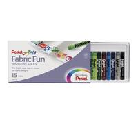 Fabric Fun Pastel Dye Sticks 15/Pkg-Assorted Colors