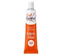 Fabric Glue for Clothes - Fabric Glue 50ml for DIY Crafts, Upholstery, Material, Textile, Felt and Badges - Suitable For Cotton, Blended and Synthetic Fiber, Suede and Leather
