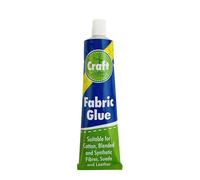 Fabric Glue for Clothes - Fabric Glue 50ml for DIY Crafts, Upholstery, Material, Textile, Felt and Badges - Suitable For Cotton, Blended and Synthetic Fiber, Suede and Leather
