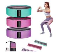 Fabric Glute Resistance Loop Bands Set | Workout Exercise Bands For Leg Yoga Pilates Home Fitness Training Supplies