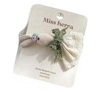 Fabric hair clips, hand-made sweet and cute three-dimensional bangs clip side clips rabbit