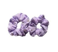 Fabric Hair Rope 2PCS/4PCS/6PCS Golden Star Patterned Fbric Hair Loop Hair Rope Hair Accessories For(Purple 2pcs)