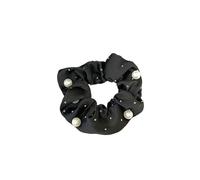 Fabric Hair Ties 3pcs Fabric Pearl Hair Rope Elegant Temperament No Damage To Ties High Ponytail Scrunchies(Color 01)