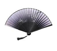 Fabric Hand Fan - Foldable Hand Fan | Silk Ancient Chinese Style Hand Held Silk Folding Fans | Chinese Vintage Style Handmade Fans For Dance, Wedding, Theatre, Stage Cosplay Home Decorations