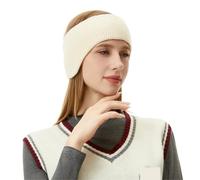 Fabric Headband Double Layer Knitted Wide Edge Ear Protection Keep Warm Headband Sports Windproof(Buff)