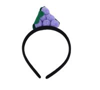 Fabric Headband with Funny Fruit Veggie Design, Grape | Adorable Colorful Fruits Vegetables Soft Fabric Hair Ornament, Comfortable Cloth Hair Band for Teens Adults
