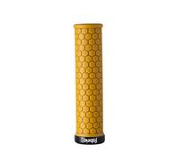 Fabric Honey Dijon Bike Handlebar Grips Bicycle Grips with Hexagonal Texture - Recycled Core and Durable Rubber - 132 x 30 mm - Honey Dijon FHG-01