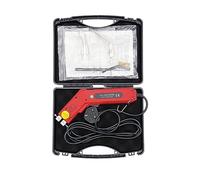 Fabric Hot Knife, 100W Handheld Rope Cutter, Electric Sailing Knife Rope Cutter Kit, Fast Heating, Adjustable Temperature, for Belt, Webbing, Fiber, Cloth, Nylon, Rubber, Carpet, Red