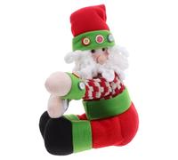 Fabric Hugging Santa Doll Christmas Tree Topper for Holiday