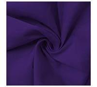 Fabric Kings ONLINE 100% Polycotton Blended Dyed Plain Fabric Dress Craft Material 45" - 112cm Wide Per Metre (PURPLE, 1 METRE)