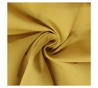 Fabric Kings ONLINE 100% Polycotton Blended Dyed Plain Fabric Dress Craft Material 45" - 112cm Wide Per Metre (MUSTARD, 1 METRE)
