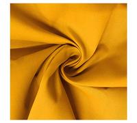 Fabric Kings ONLINE 100% Polycotton Blended Dyed Plain Fabric Dress Craft Material 45" - 112cm Wide Per Metre (MARIGOLD YELLOW, 1 METRE)