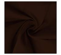 Fabric Kings ONLINE 100% Polycotton Blended Dyed Plain Fabric Dress Craft Material 45" - 112cm Wide Per Metre (COFFEE BROWN, 1 METRE)