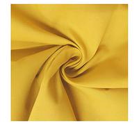 Fabric Kings ONLINE 100% Polycotton Blended Dyed Plain Fabric Dress Craft Material 45" - 112cm Wide Per Metre (YELLOW, 1 METRE)